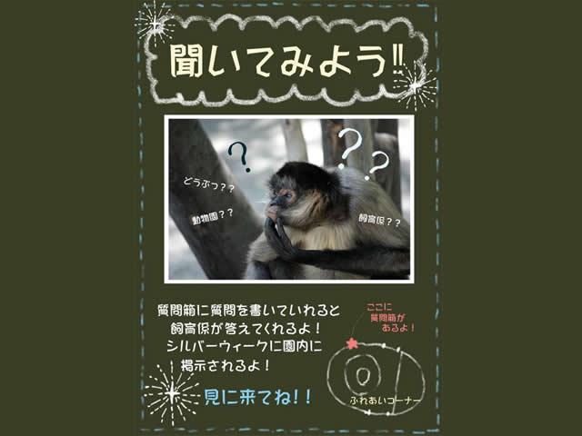 「飼育係に聞いてみよう!」質問大募集